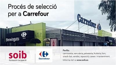 El SOIB preselecciona más de 200 puestos de trabajo para Carrefour
