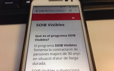 Más de la mitad de los beneficiarios de SOIB Visibles encuentran trabajo durante el año posterior a su participación en el servicio