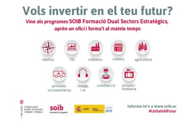 Programa SOIB Formación Dual Sectores Estratégicos 2022-2023. Información y ofertas docentes y alumnado