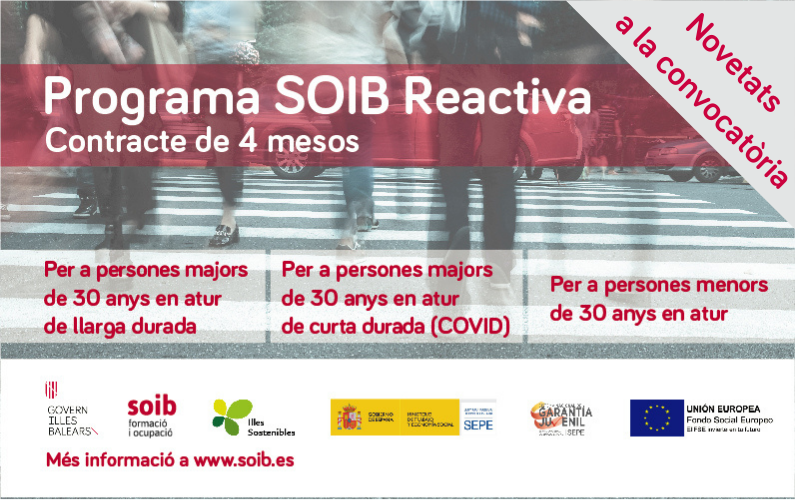 Novetats SOIB Reactiva