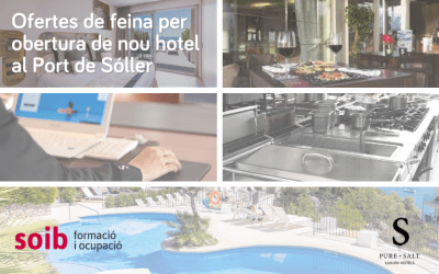 El grup Mac Hotels ofereix 46 llocs de feina de diferents perfils per al nou hotel Pure Salt del Port de Sóller