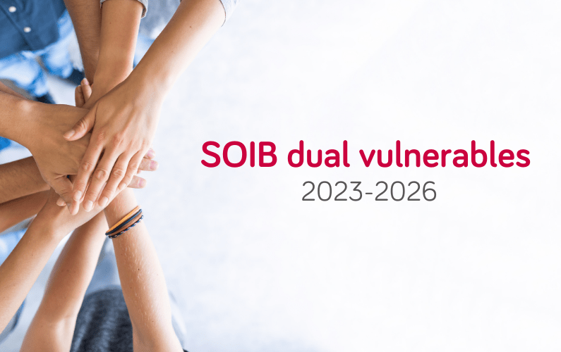 Destinados 2,7 millones al programa SOIB DUAL Vulnerables 2023-2026 para personas con discapacidad o en riesgo de exclusión social