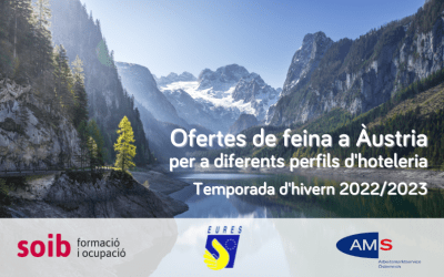 Ofertes SOIB – EURES del sector d’hoteleria per fer feina a Àustria a la temporada d’hivern 2022-2023