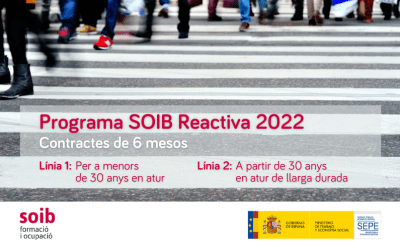 Informació i ofertes del programa de foment de l’ocupació SOIB Reactiva 2022