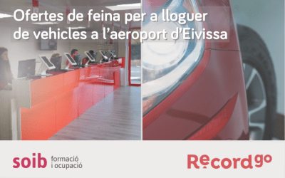 Record go ofrece 20 puestos de trabajo de personal de recepción y de conducción para su sede del aeropuerto de Eivissa