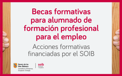 Becas formativas para alumnado de formación profesional para el empleo financiada por el SOIB