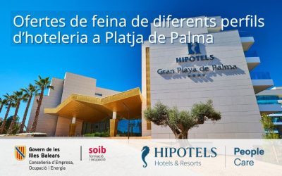 Hipotels Hotels & Resorts ofrece 51 puestos de trabajo para hoteles ubicados en Platja de Palma