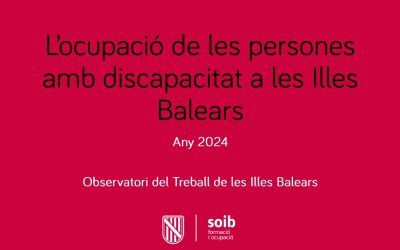 Publicado el informe «El empleo de las personas con discapacidad en las Illes Balears» referente al año 2024