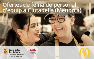 McDonald’s ofereix 50 llocs de feina com a personal d’equip per al seu nou centre de treball a Ciutadella (Menorca)