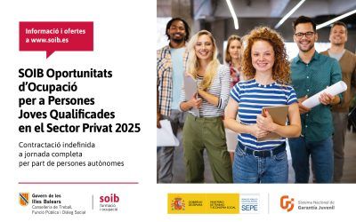 Informació i —pròximament— ofertes del Programa SOIB Oportunitats d’Ocupació per a Persones Joves Qualificades en el Sector Privat 2025