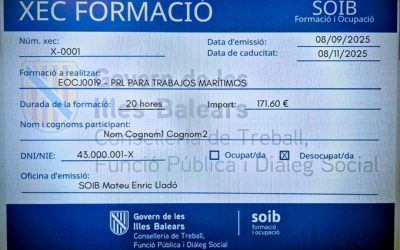 Ja es pot sol·licitar el «Xec formació»: 124 cursos gratuïts en sectors estratègics per a persones ocupades i desocupades