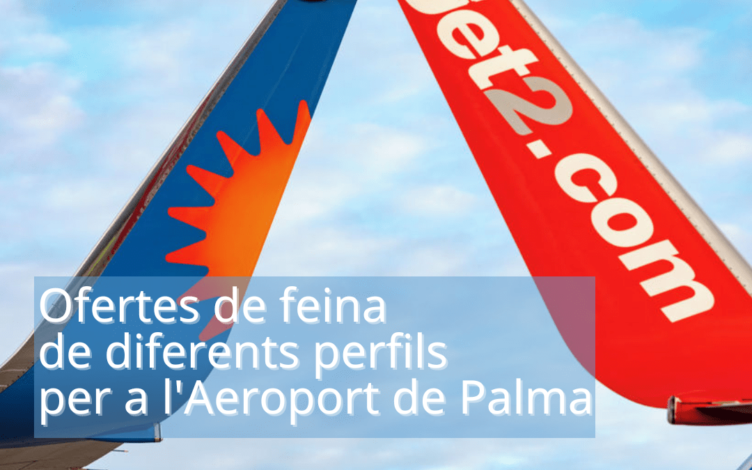 JET2 ofereix 60 llocs de feina de diferents perfils professionals per a l’Aeroport de Palma