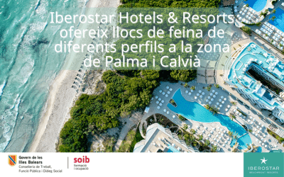 Iberostar Hotels & Resorts ofrece 63 puestos de trabajo de diferentes perfiles para sus hoteles ubicados en Palma y Calviá