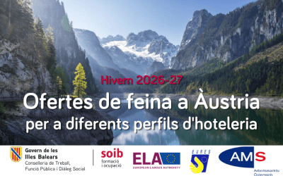 Ofertes SOIB – EURES del sector d’hoteleria per treballar a Àustria a la temporada d’hivern 2026-27