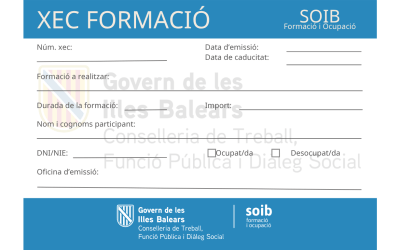 El Govern emet més de 1.000 xecs formació a les Balears amb una inversió superior als 300.000 euros
