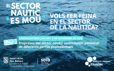 Ofertes de feina de diferents perfils professionals per a empreses del sector nàutic. Novembre 2026